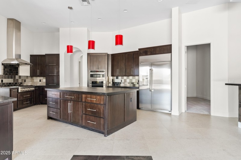 Kitchen large built in fridge