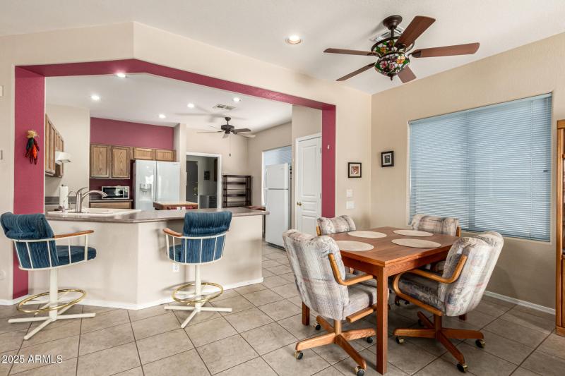 From Great Room toward Dinette