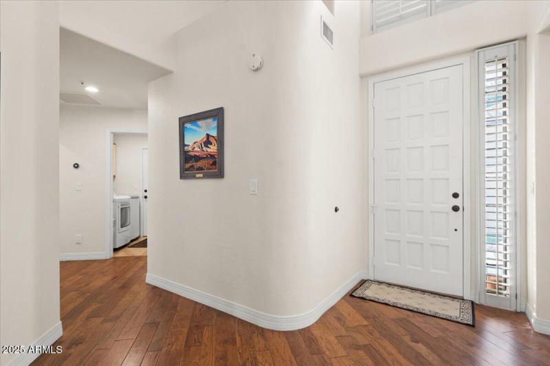 Foyer inside the front door