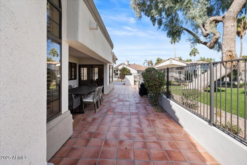 Long Side Patio on the Corner