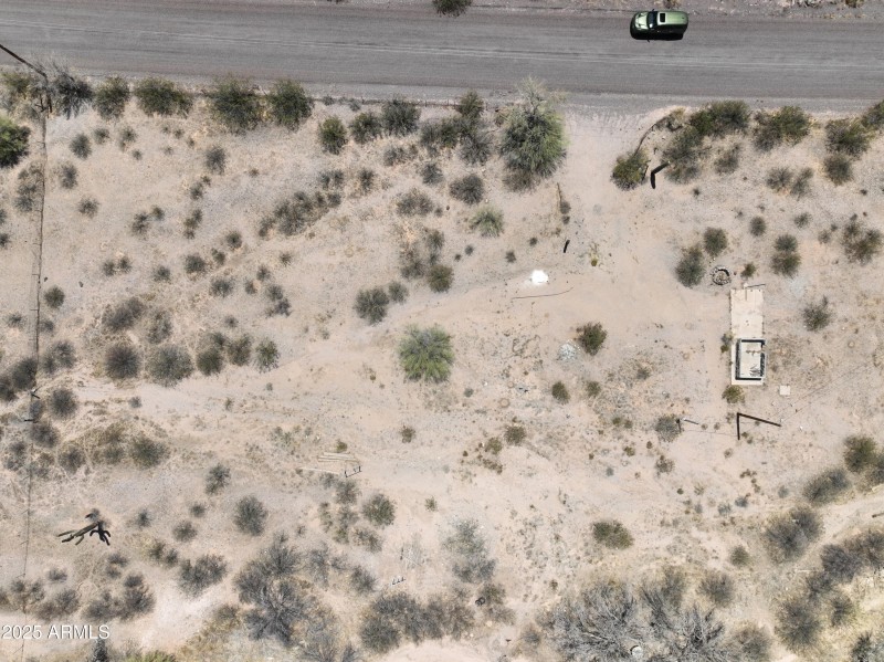 Overhead looking down at entrance area