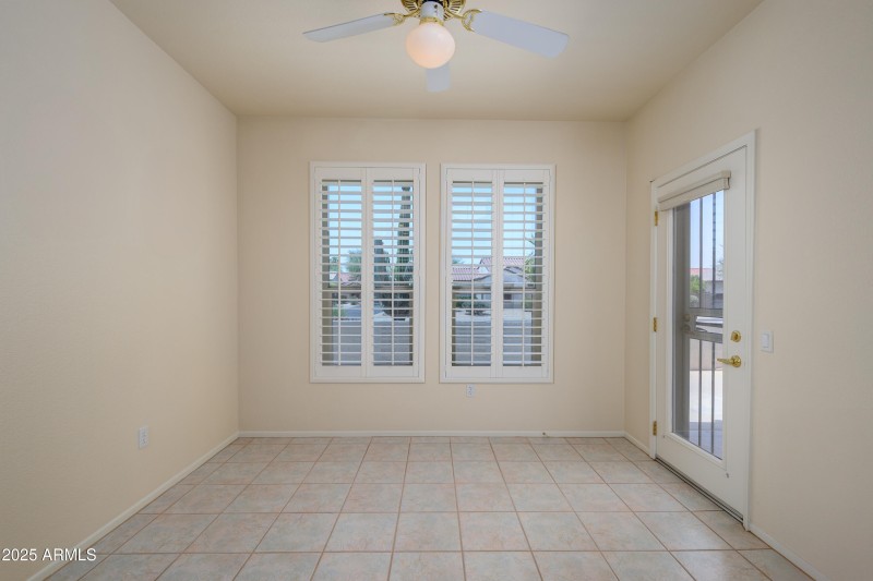 Kitchen Nook with Door to Courtyard