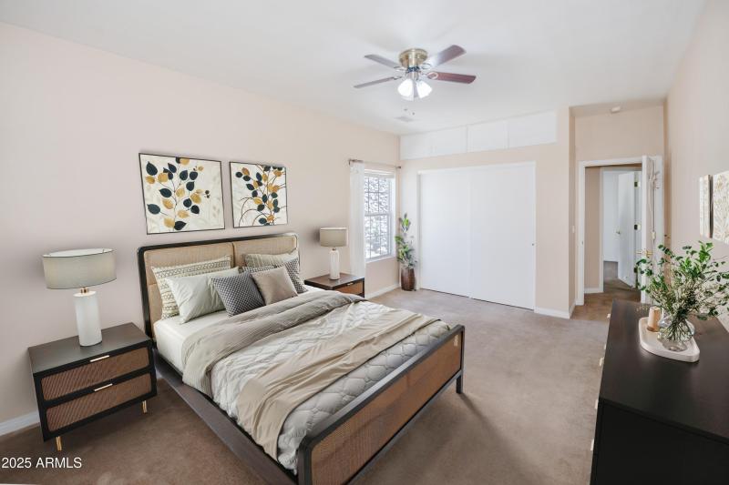 master bedroom virtually staged