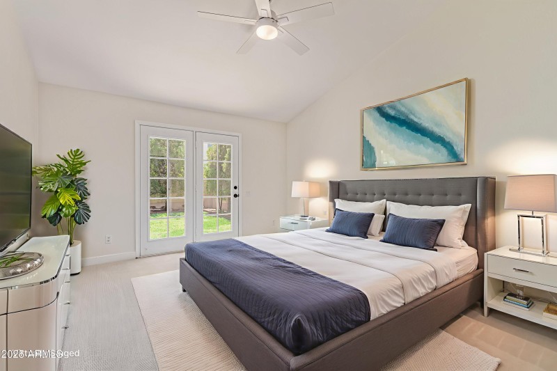 Virtually Staged Primary Bedroom