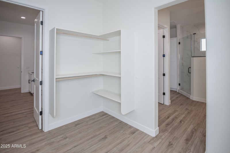 Master Closet with Laundry Acces