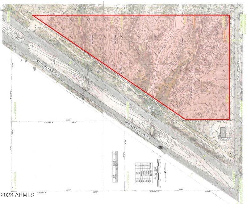 2100 E Old West Hwy Topo Map Highlight
