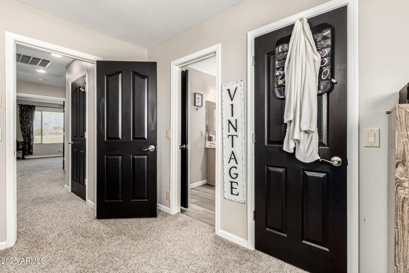 Bedroom to shared bath