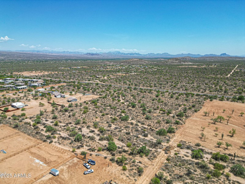 View looking south east