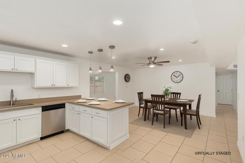 Virt Staged W Camino Aceq - Kit Dining