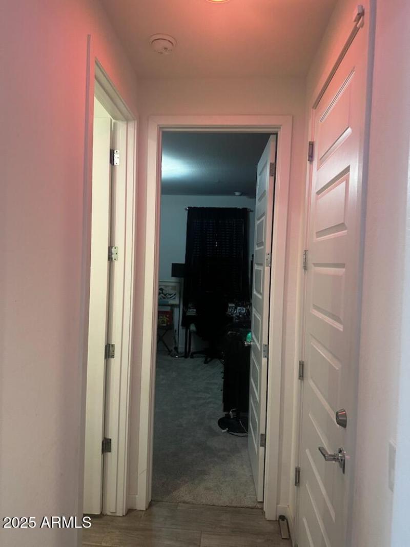 Hallway to secondary bedroom 2