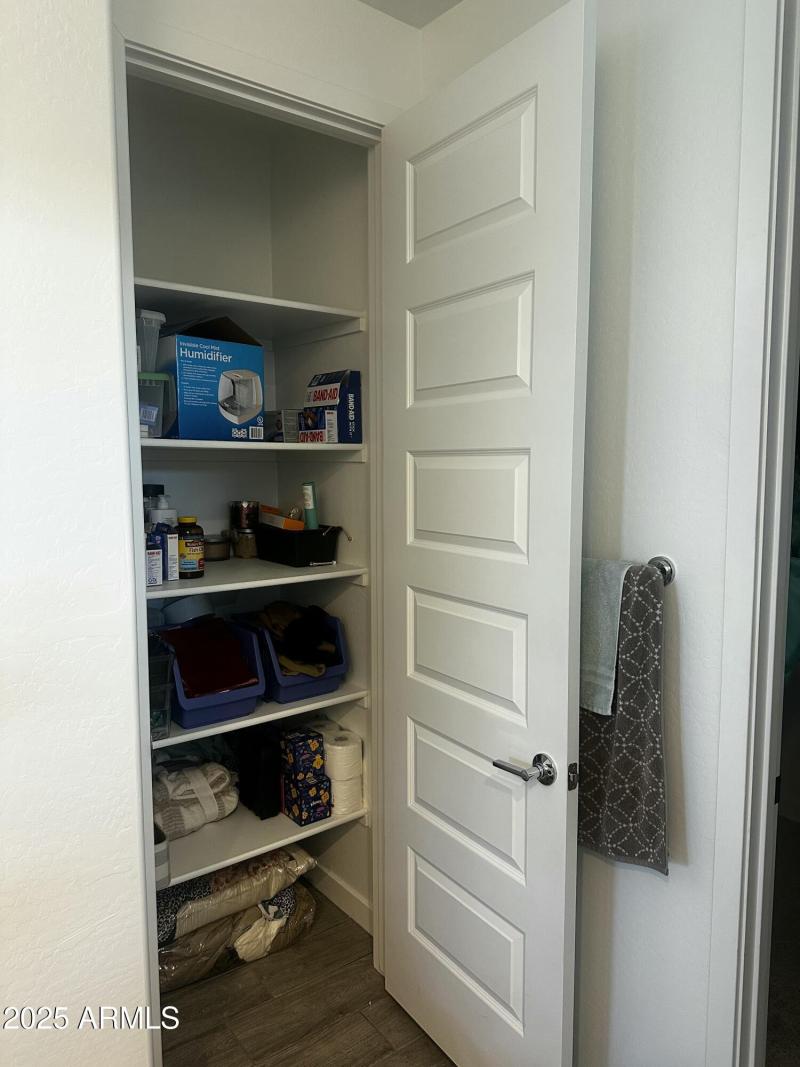 Primary bedroom linen closet