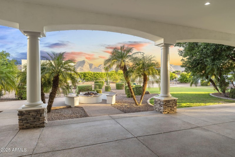 enormous patio