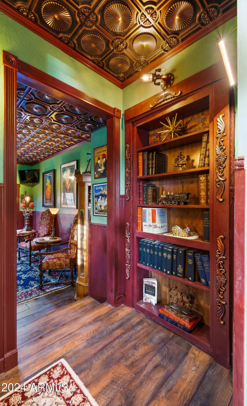 Downstairs Bookshelf Hidden Room1