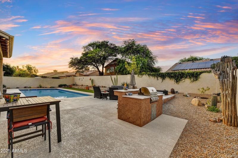 Grilling Island and Spacious Patio Area