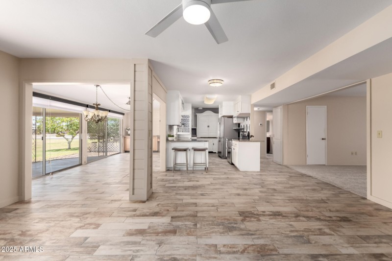 Kitchen and AZ Room
