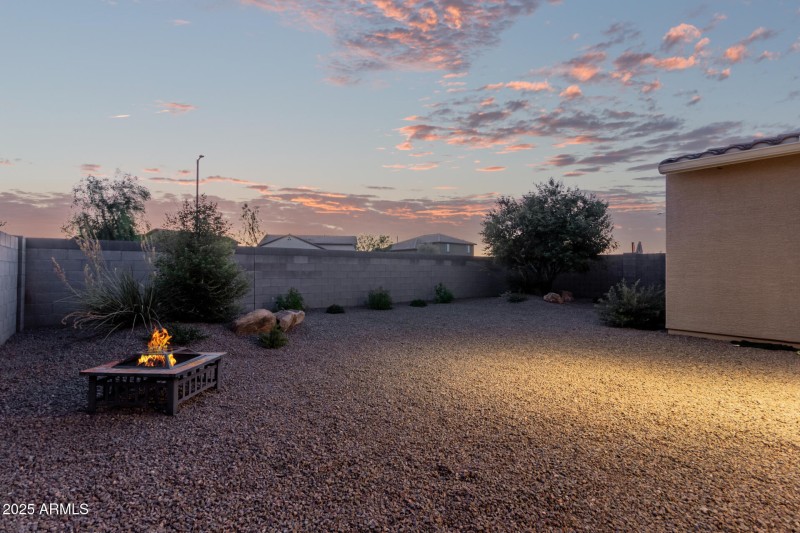 Large backyard