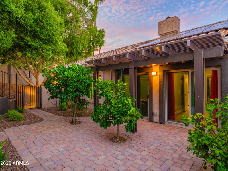 Twilight Side Yard
