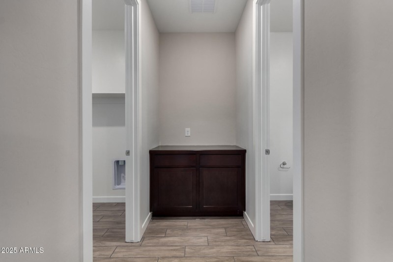 Hallway to Laundry and 1/2 Bathroom