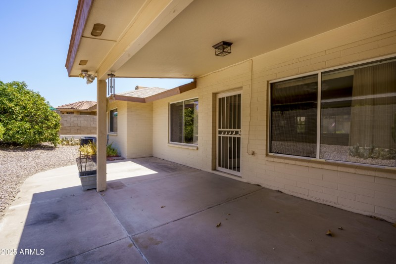 North Facing Patio