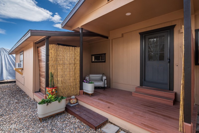 Covered Patio Nook and Front Doorway