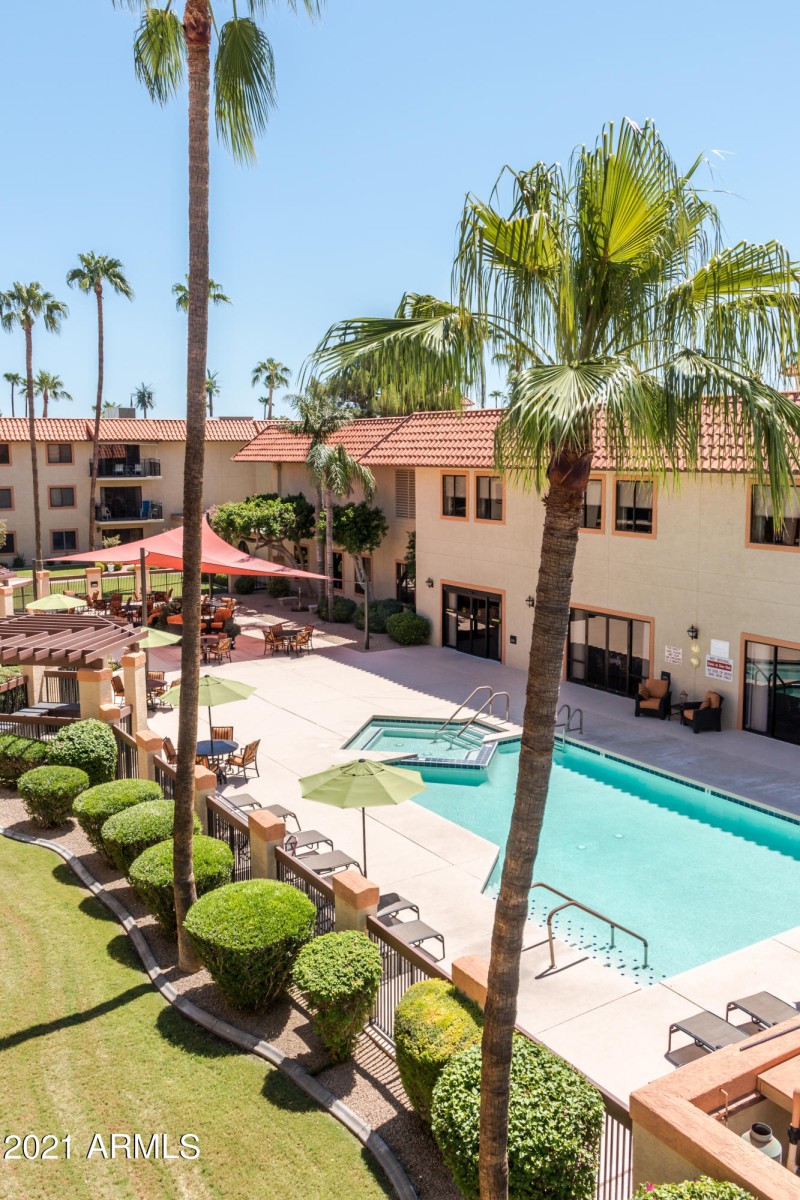 Pool courtyard