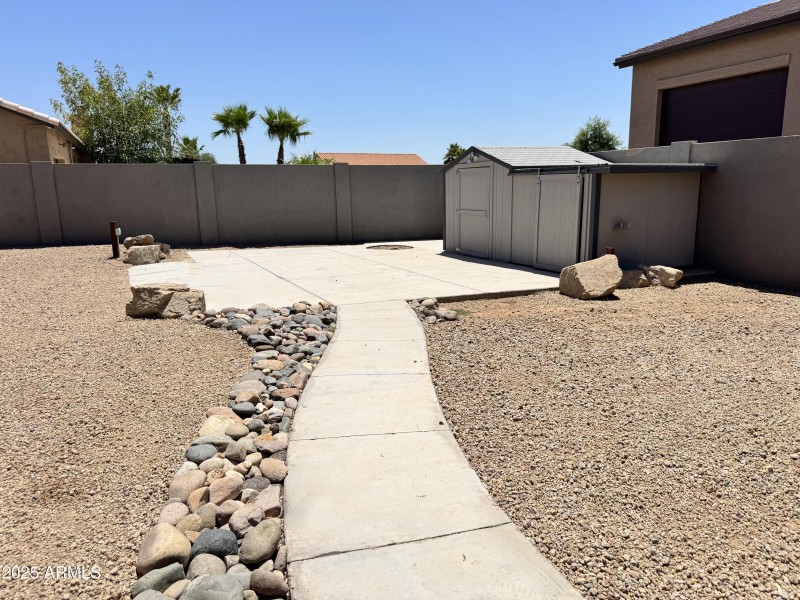 Side Yard Concrete Pad