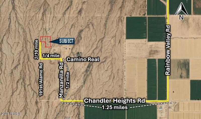 Alamo S of Ocotillo D Map