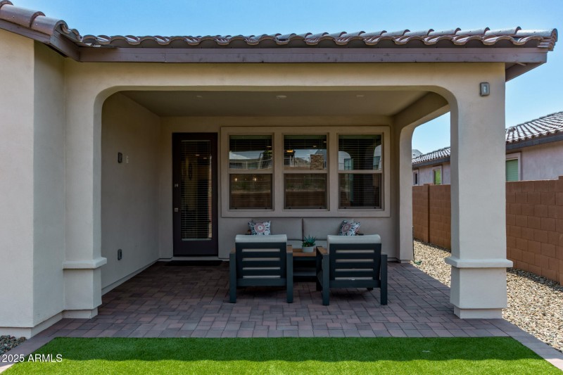 Covered patio