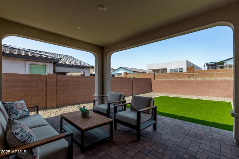 Covered patio