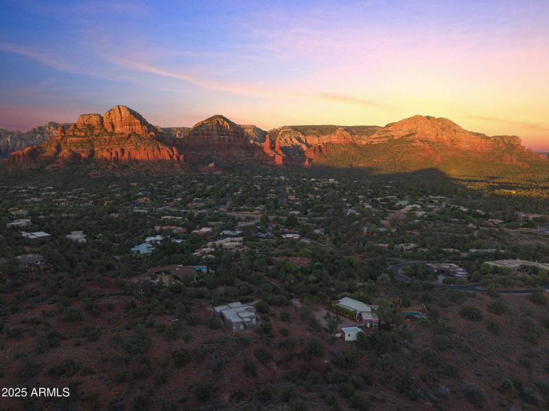 Sunset View of Elephant Rock and Sisters