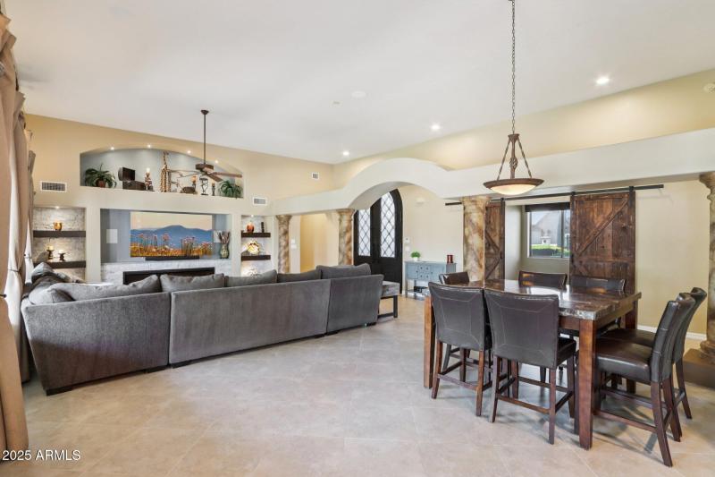 Formal Dining Area and Family Room