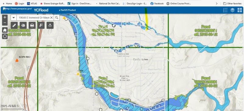 Yavapai County District Flood Plains