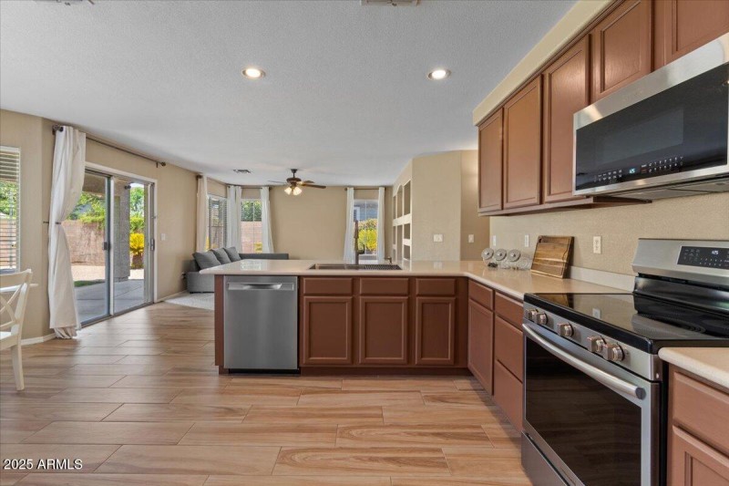 Fresh tile flooring