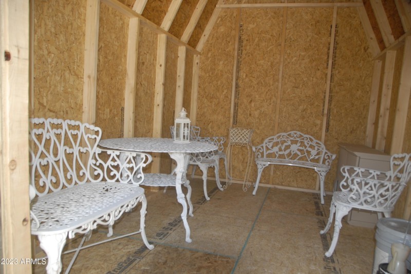 Inside of Shed