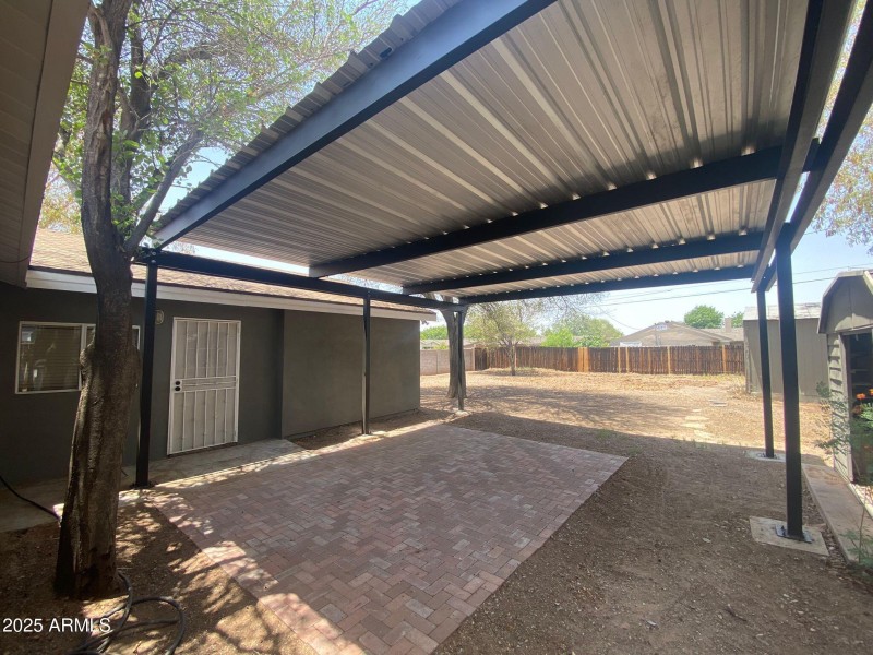 covered Back patio