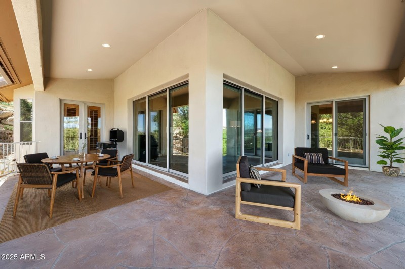 Main Floor Deck Virtually Staged