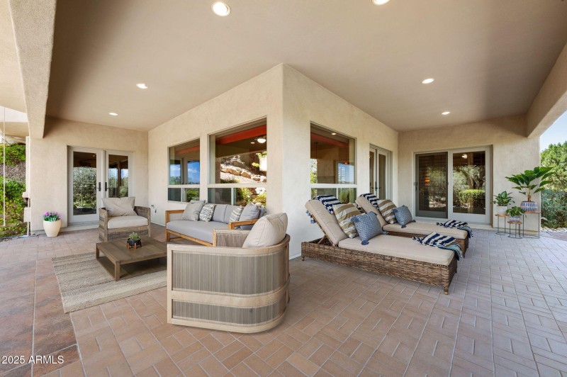 Lower Level Patio Staged