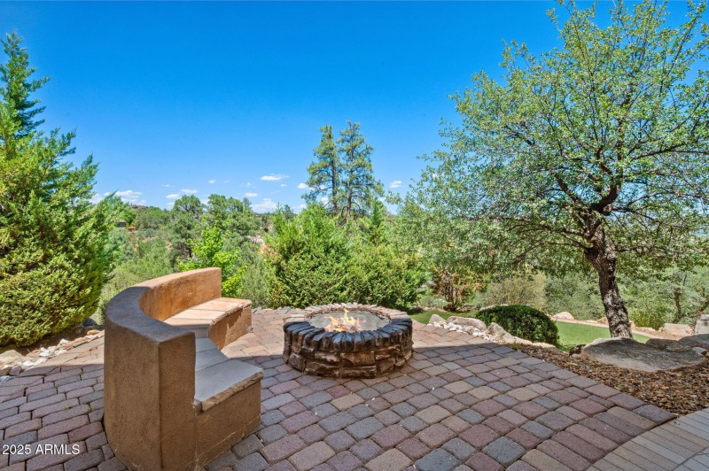 Firepit and Bench