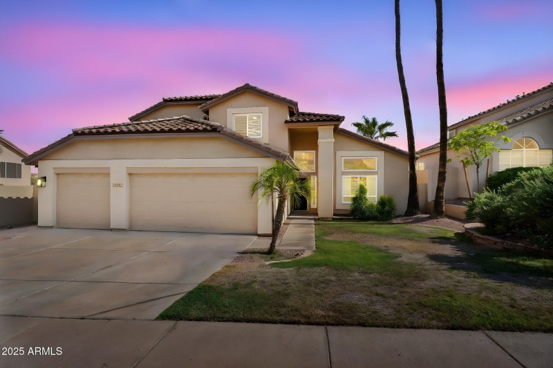 House at sunset