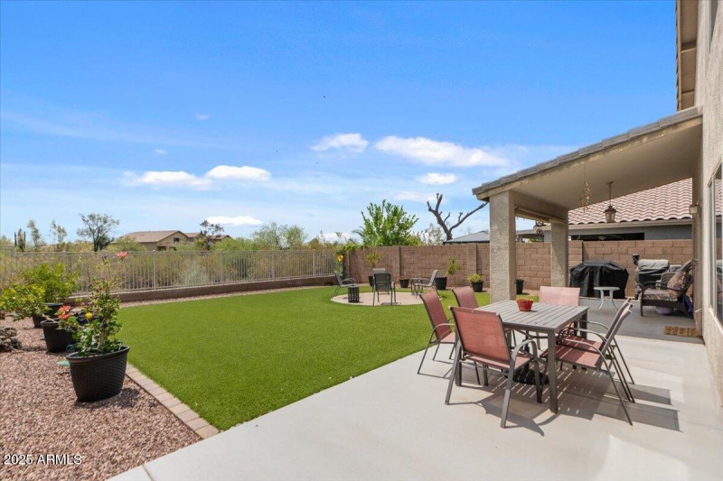 38-Back patio and yard