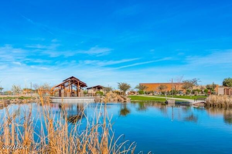 eastmark pond by clubhouse