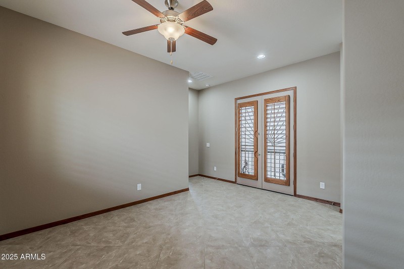 Teen room with french doors