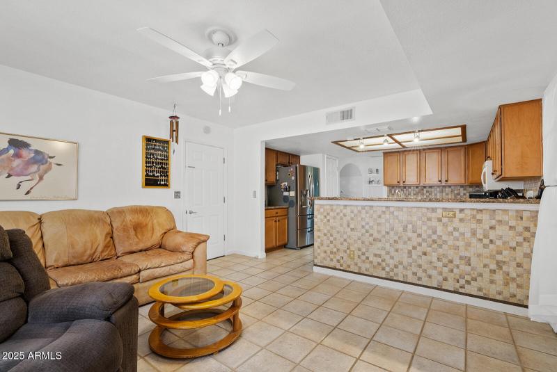 Open concept living area