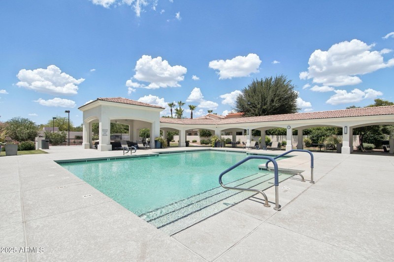 Community pool towards ramada