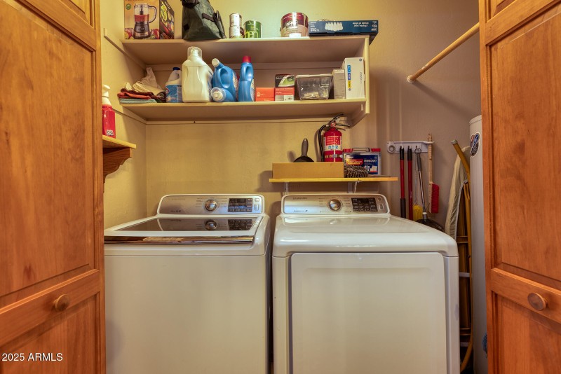 Laundry off of dining room