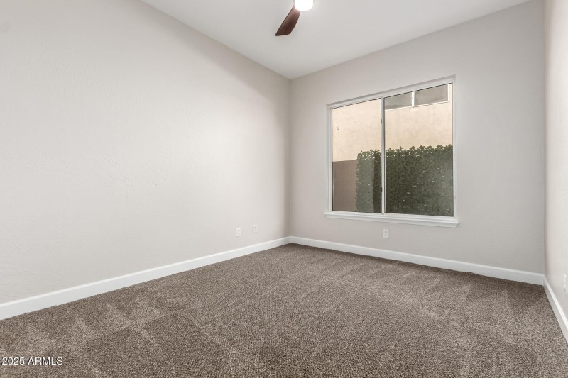 Bedroom 3 with New Carpet & Paint