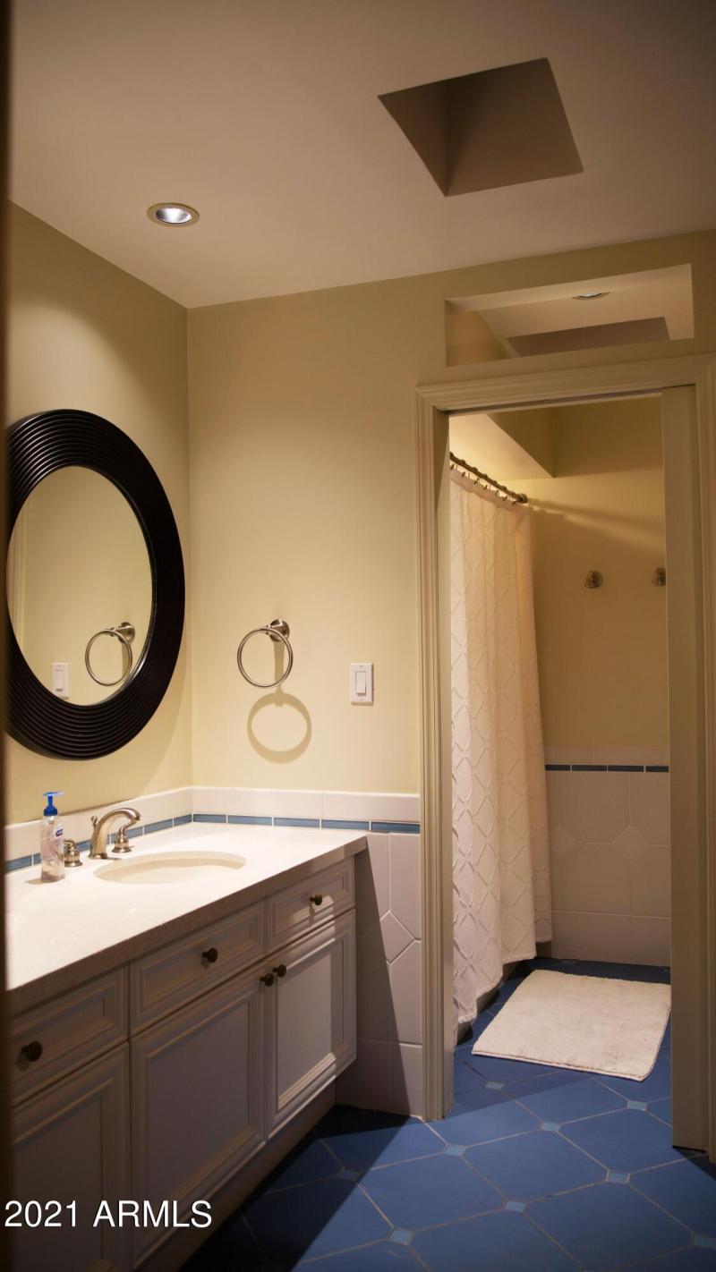 Upstairs Bathroom - Bath with Shower