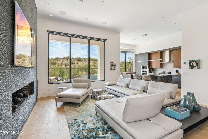Family Room Opens to Kitchen