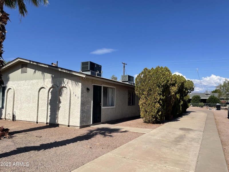 Front side of building