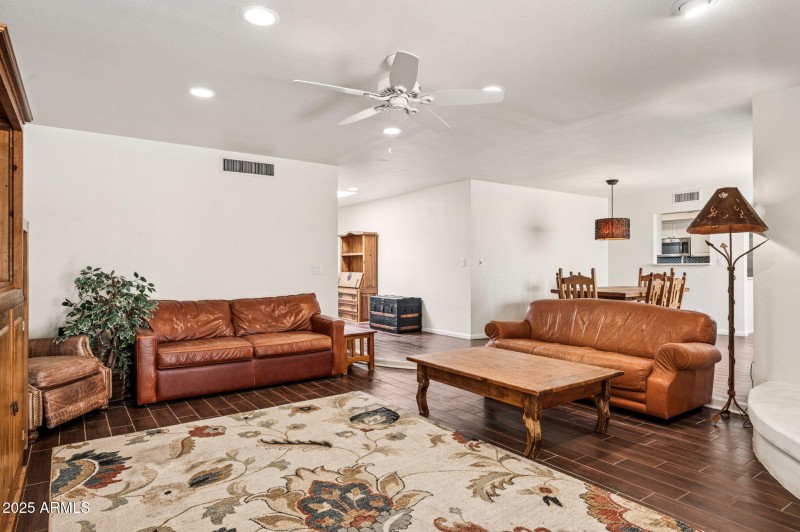 Living Room open to Dining